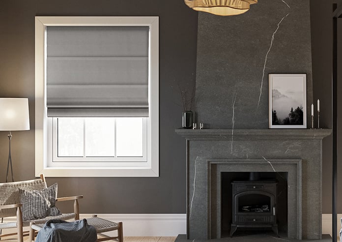 Bruschal (Blackout), City Black - Motorised Roman Blind - Image 3